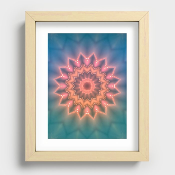 Hippie Sun Recessed Framed Print