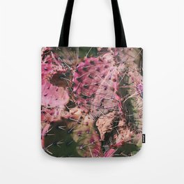 Pink Winter Cacti in Palo Duro Canyon, Texas Tote Bag
