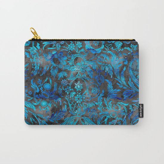 Watercolor Damask Pattern 07 Carry-All Pouch