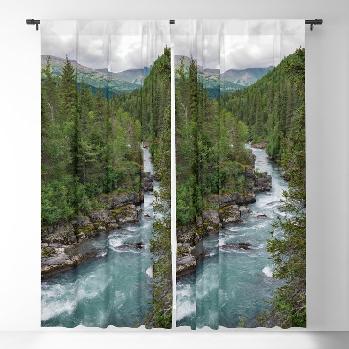 Alaska River Canyon - II Blackout Curtain