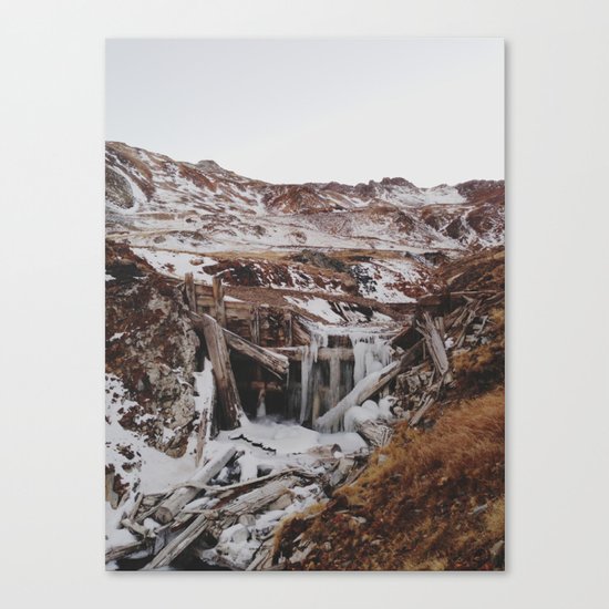 Frozen Falls Canvas Print