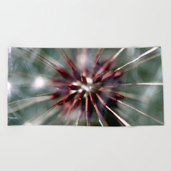Dandelion Seed Head Beach Towel