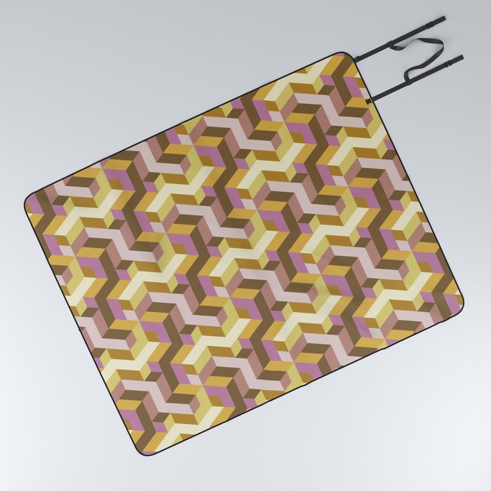 Matrix Desert Mustard  Picnic Blanket