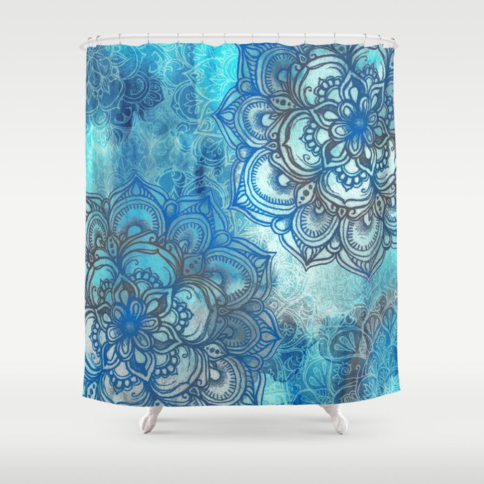 Lost in Blue - a daydream made visible Shower Curtain