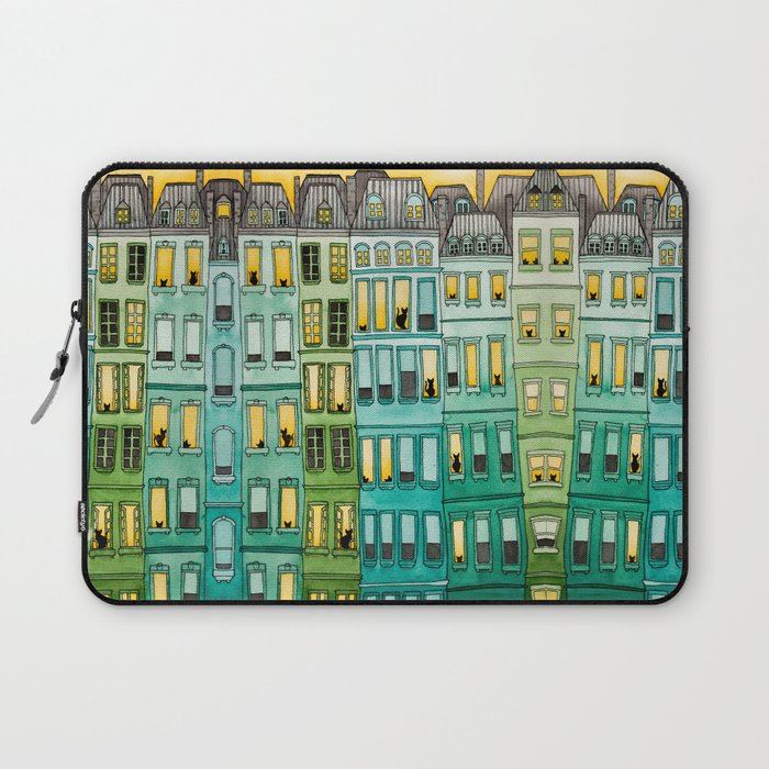 The Green Townhouses Laptop Sleeve