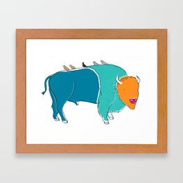 Bristol Bison Framed Art Print
