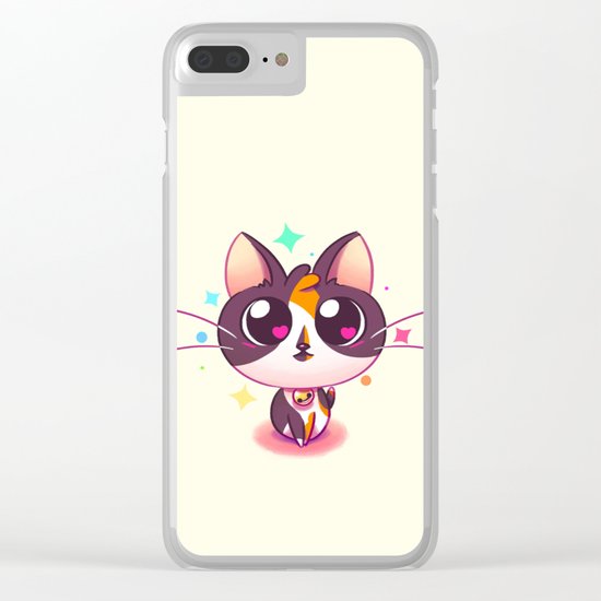 Kitty Love Clear iPhone Case