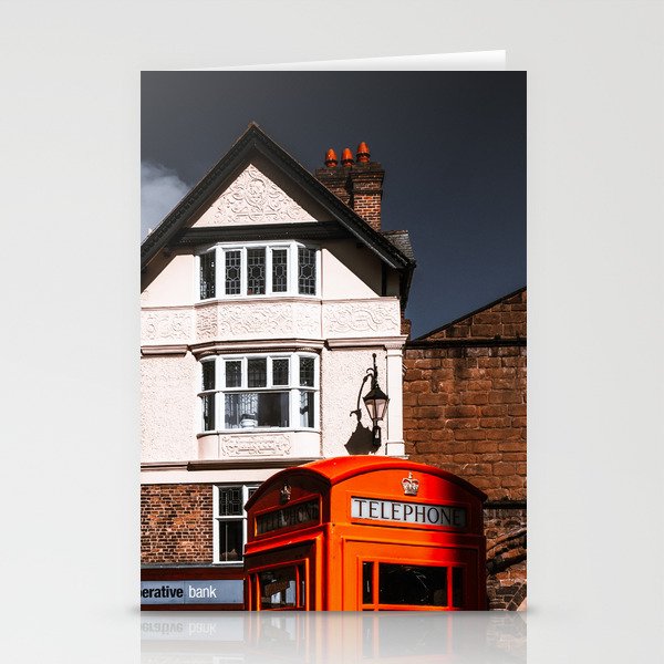 Great Britain Photography - Phonebooth By Some White British Houses Stationery Cards
