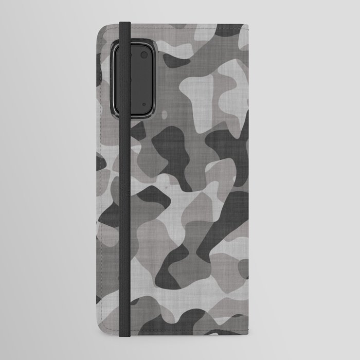 Black And White Camouflage Military Pattern Android Wallet Case