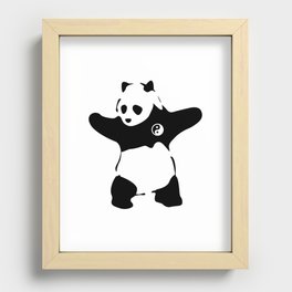 Lonely Panda Recessed Framed Print