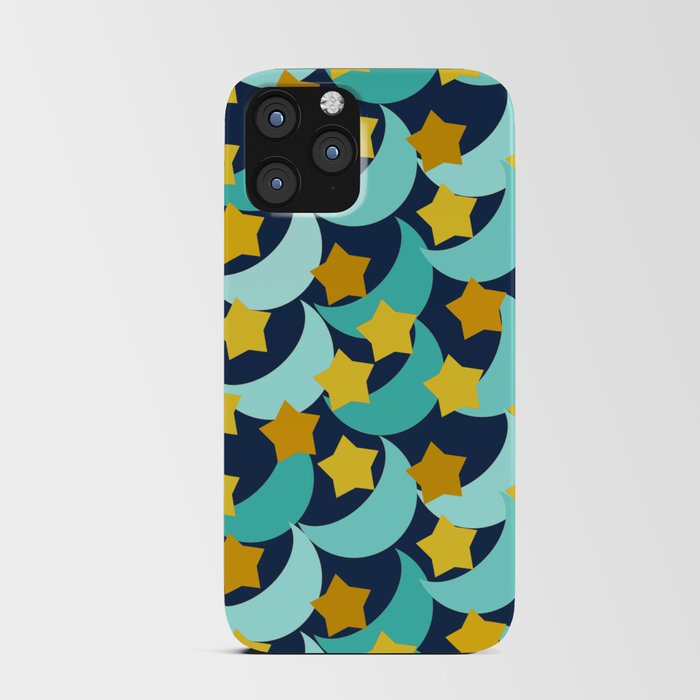 Stars and Moons Pattern iPhone Card Case
