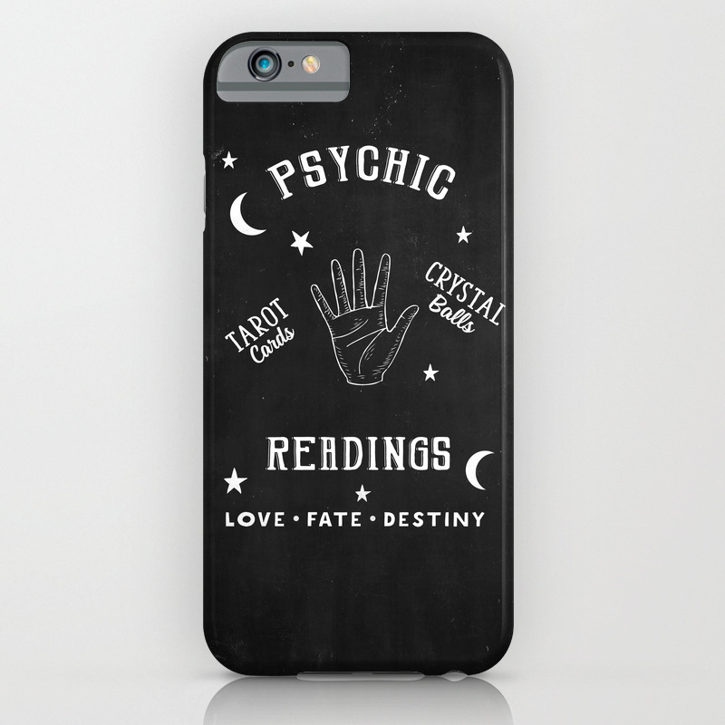 Psychic Readings Fortune Teller Art Iphone Case By Peachandgold