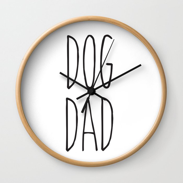 DOG DAD Wall Clock