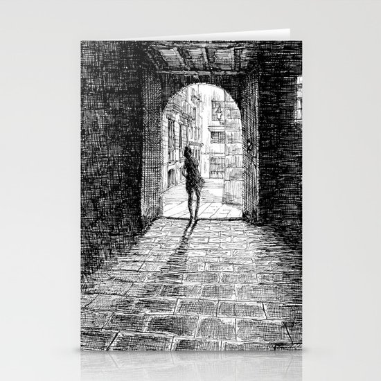 Light - Black ink Stationery Cards