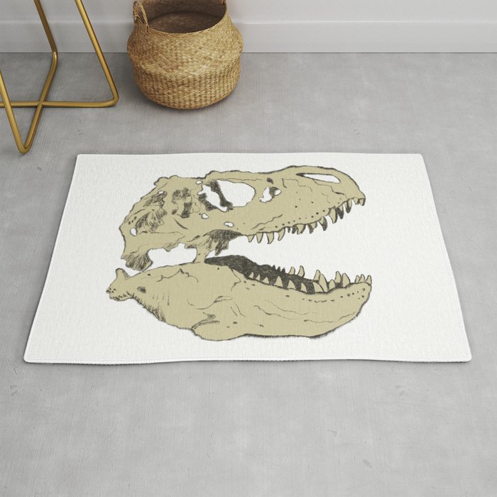 T Rex Skull Rug