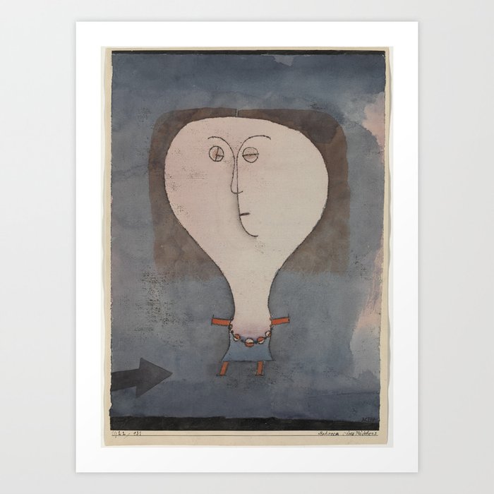 Paul Klee - Fright of a Girl Art Print