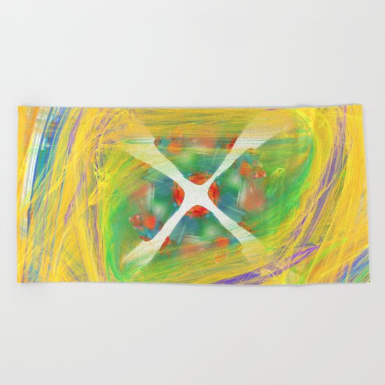 the gate Beach Towel