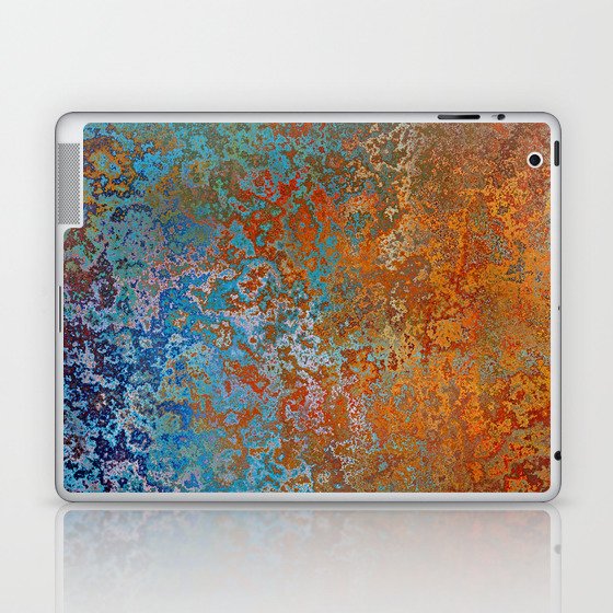 Vintage Rust, Copper and Blue Laptop & iPad Skin