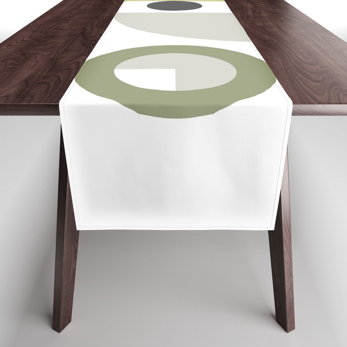 Classic geometric arch circle composition 12 Table Runner