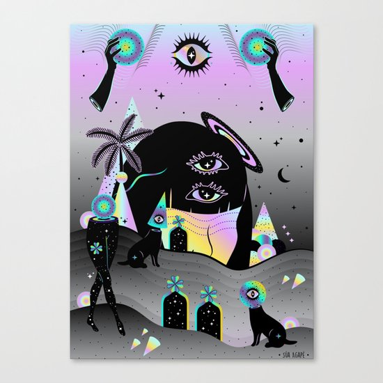 One night on Jupiter Canvas Print