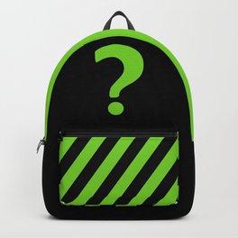 Enigma - green question mark Backpack