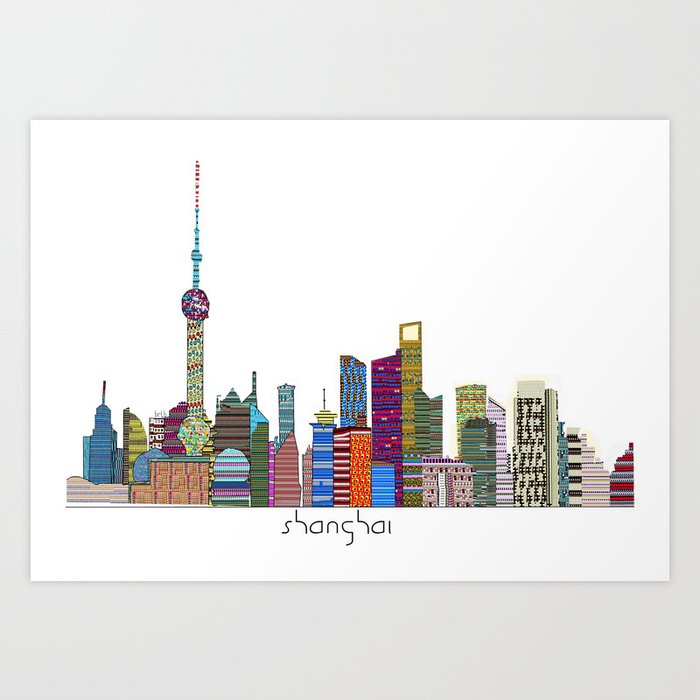 Shanghai city Art Print