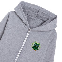 Saint Patrick's Owl Kids Zip Hoodie