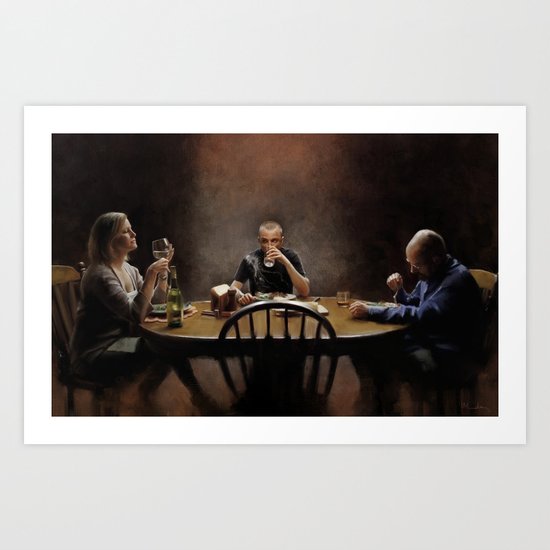 "These are great green beans, Mrs White" Art Print