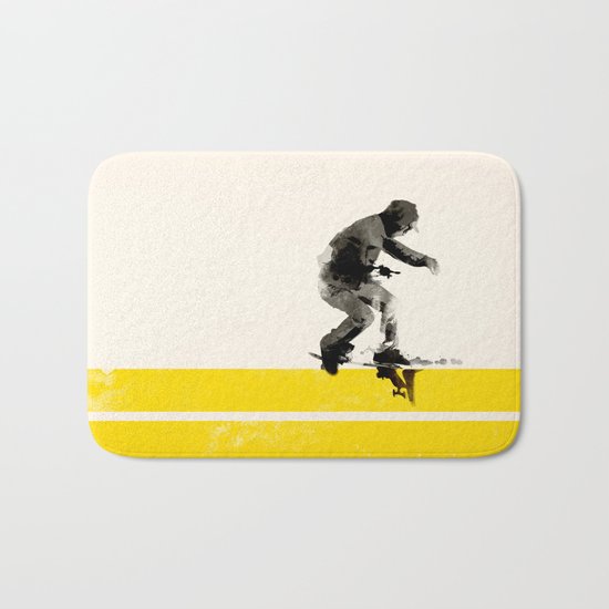 Slide on stripes Bath Mat
