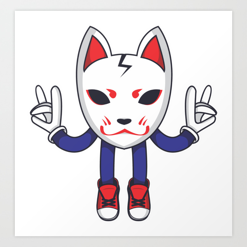 In Fox God We Trust Art Print By Iiichikun Society6