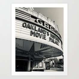 Theater in Black and White Art Print