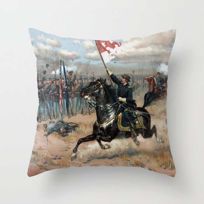 Sheridan's Ride -- Civil War Throw Pillow