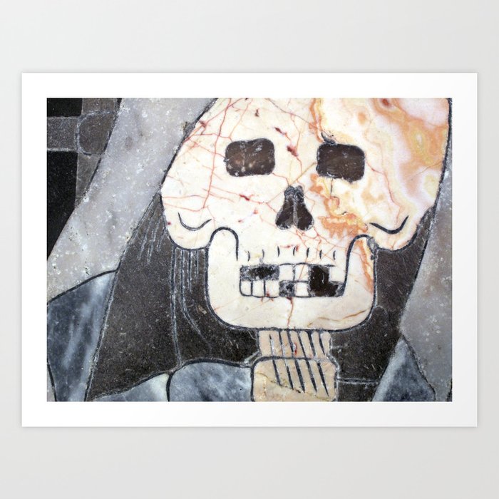 On The Floor (skull 3) Art Print