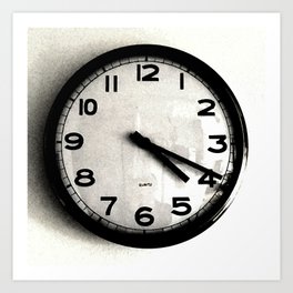 Four Nineteen Clock Art Print