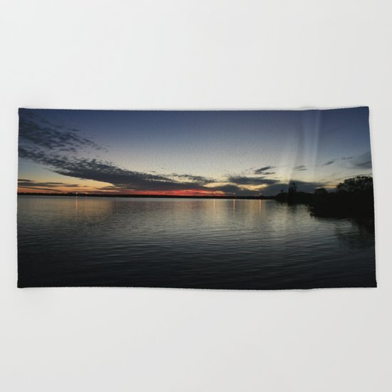 Reflections of El Jobean DPG160427a Beach Towel