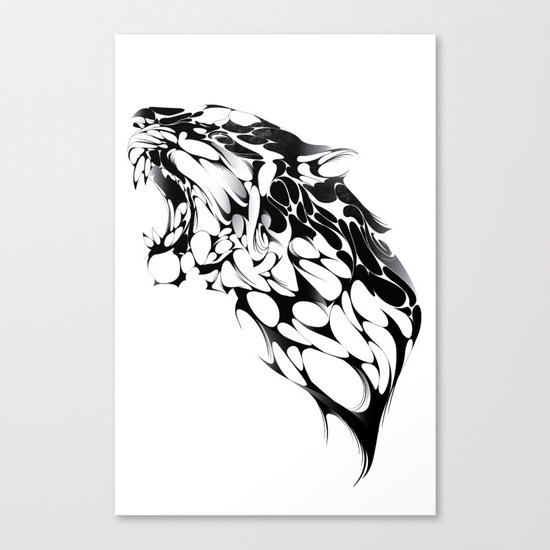 Tiger Growl Canvas Print