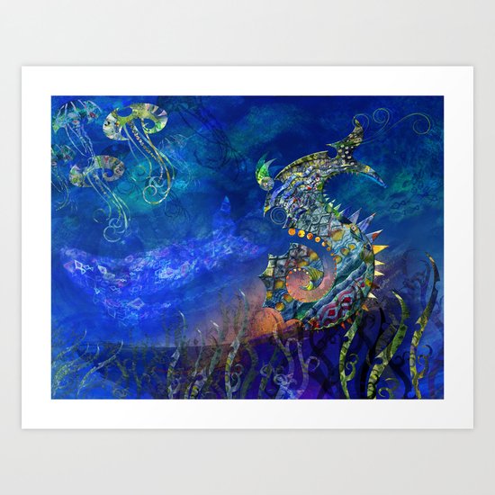 Sea Dragon. Art Print