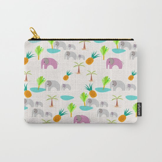 Pink Elephants Carry-All Pouch