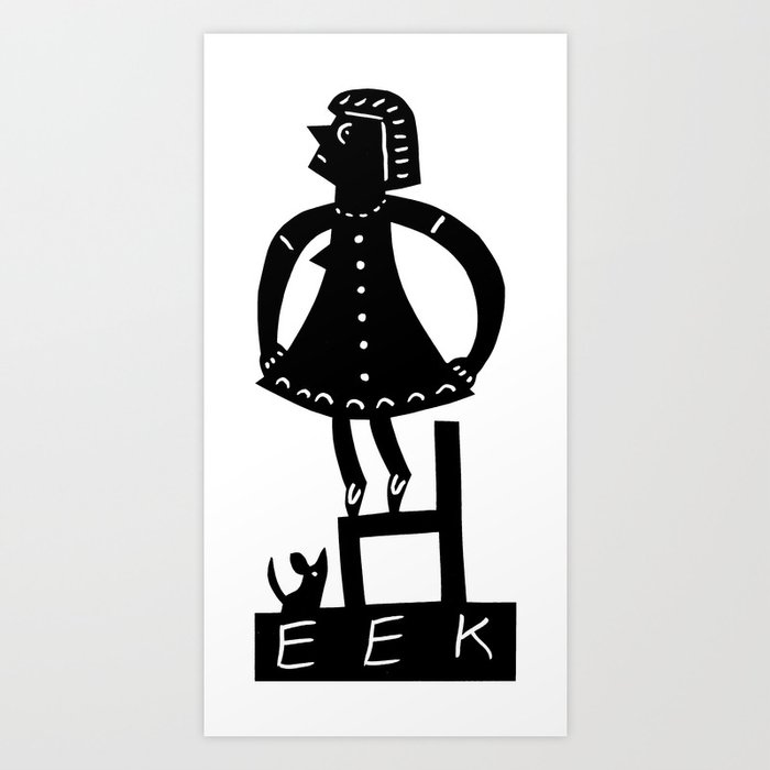 Eek A Mouse Art Print