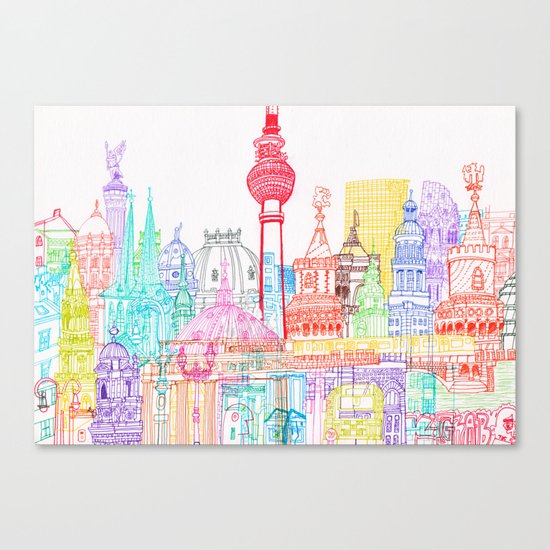 Berlin Towers Canvas Print
