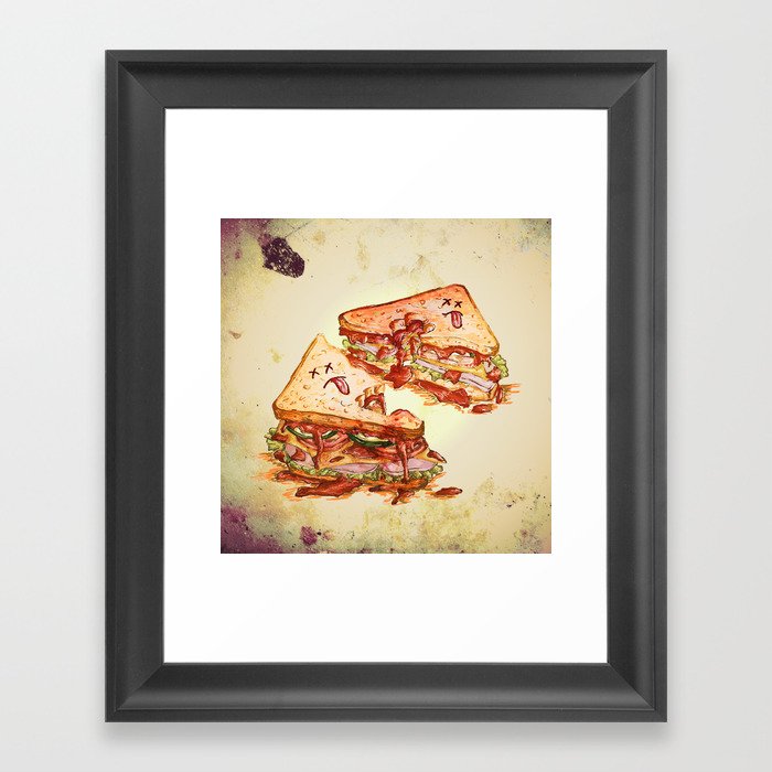 Sandwich Massacre Framed Art Print