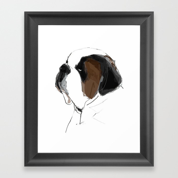 St. Bernard Framed Art Print