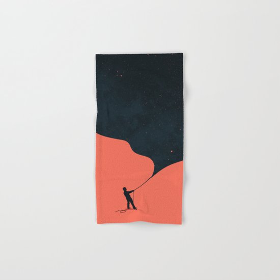 Night fills up the sky Hand & Bath Towel