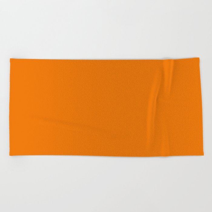 Pumpkin Cat Orange Beach Towel