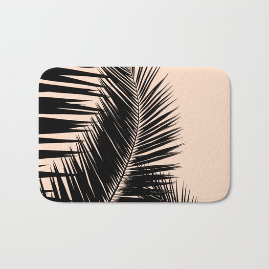 Palms on Pale Pink Bath Mat