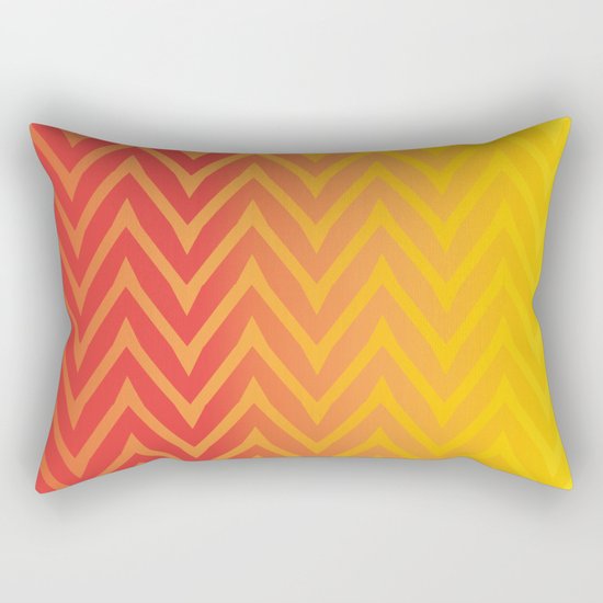 Warm Chevron Rectangular Pillow