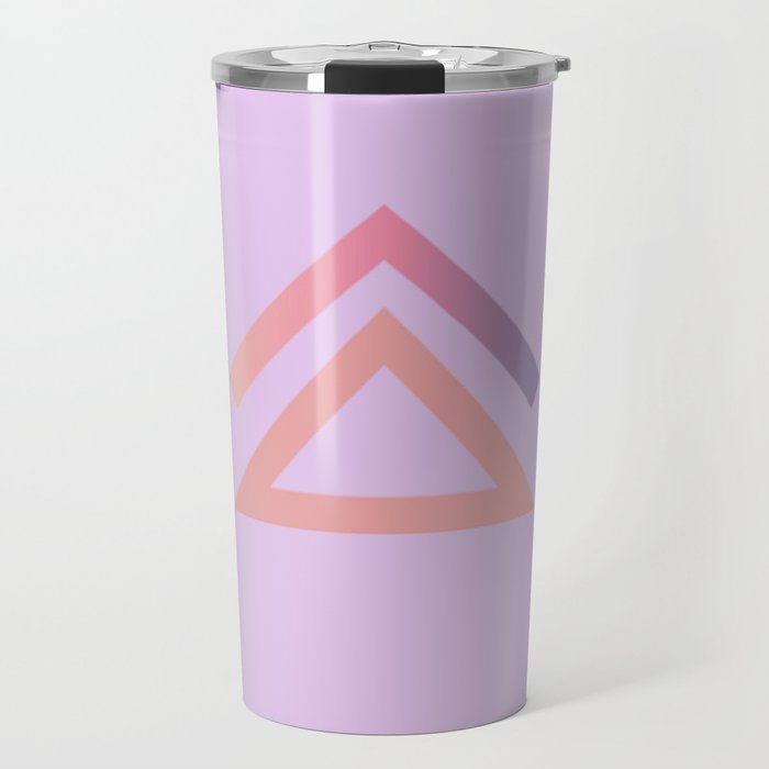 Lavender Geometric Travel Mug