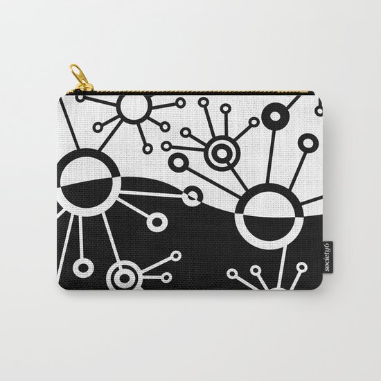 Black and White Blips Carry-All Pouch