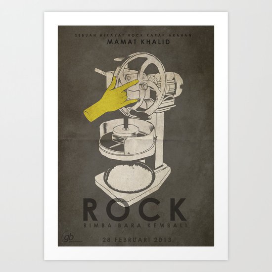 ROCK - Fan Art Film Poster Art Print
