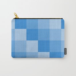 Four Shades of Light Blue Square Carry-All Pouch
